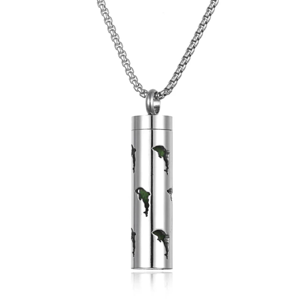 Stainless Steel Aromatherapy Necklace – Oil Diffuser Pendant