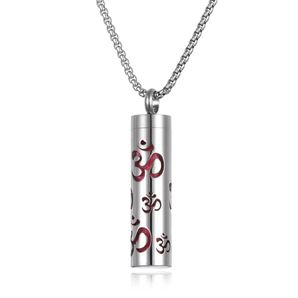 Stainless Steel Aromatherapy Necklace – Oil Diffuser Pendant