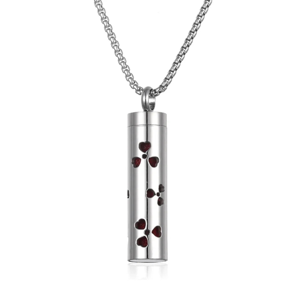Stainless Steel Aromatherapy Necklace – Oil Diffuser Pendant