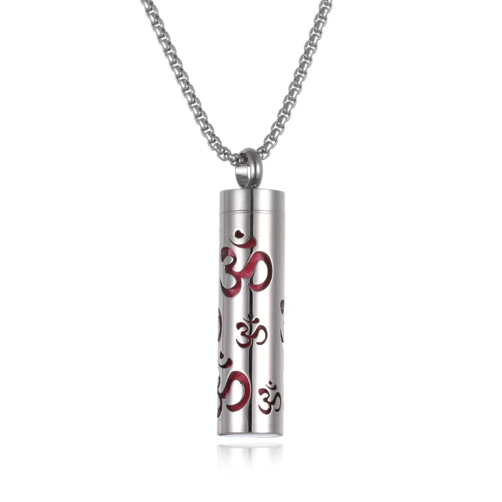 Stainless Steel Aromatherapy Necklace – Oil Diffuser Pendant