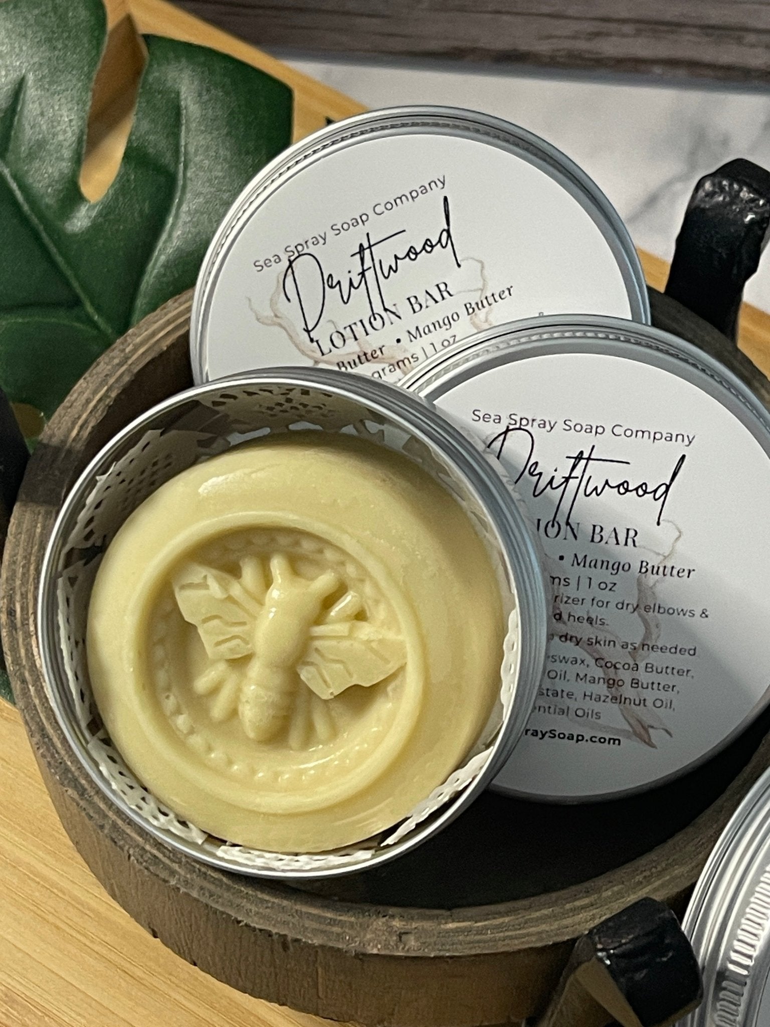 Solid Lotion Bars + Tin